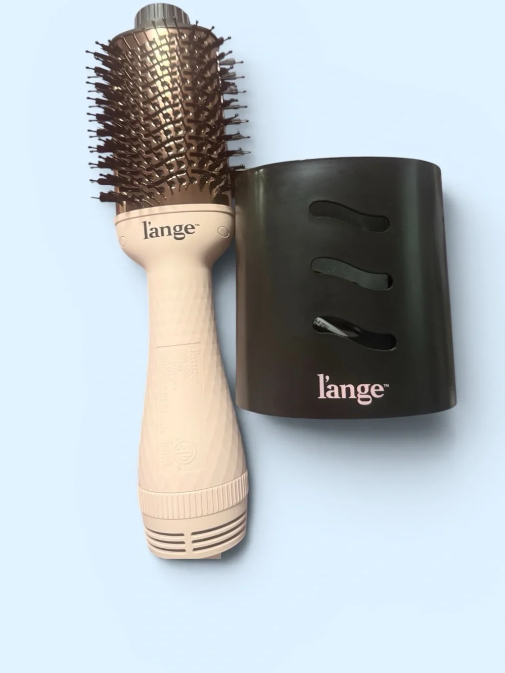 L’ange Le Volume 75mm Titanium Blow Dryer Brush Brand NEW in Blush Pink - Picture 2 of 5